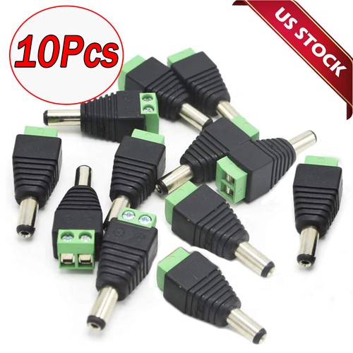 10pz connettore per cctv - 10pz,